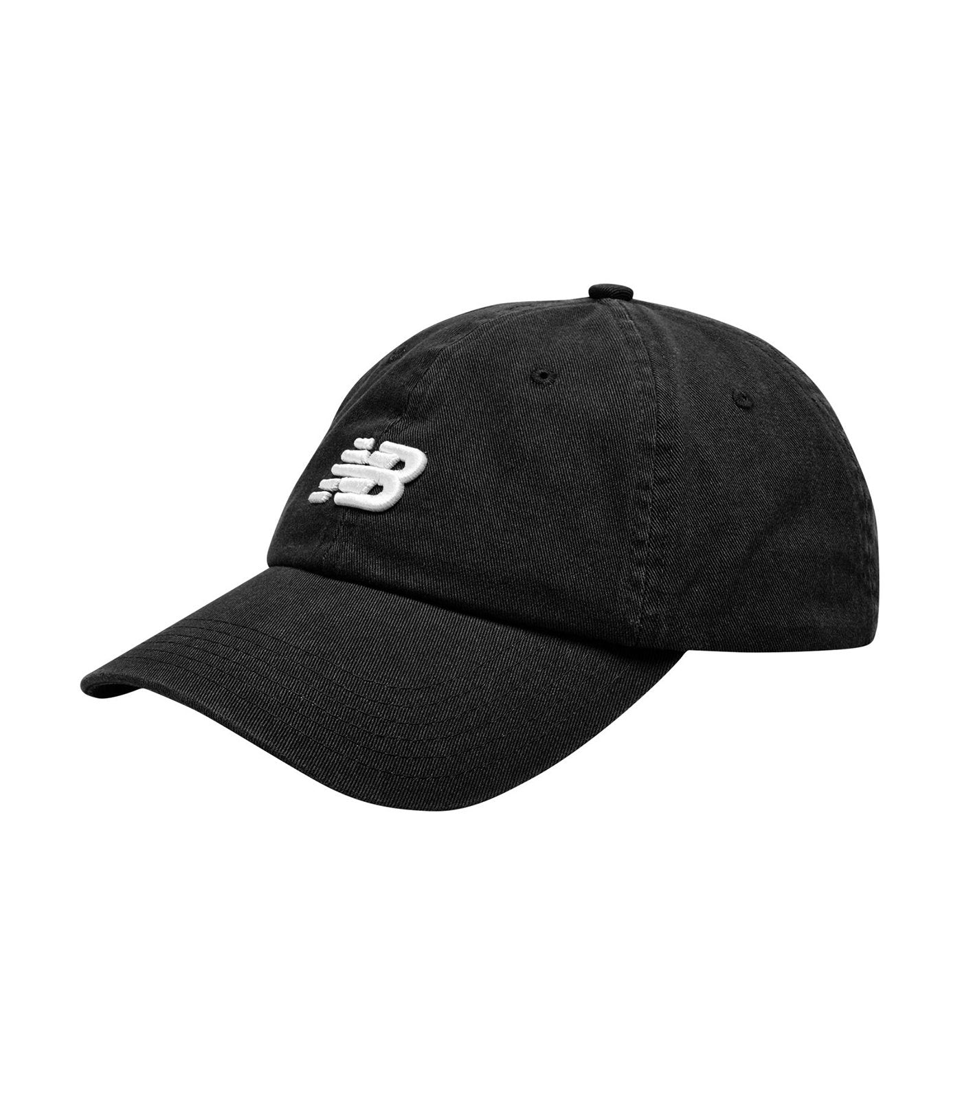 new balance 6 panel curved brim nb classic hat black