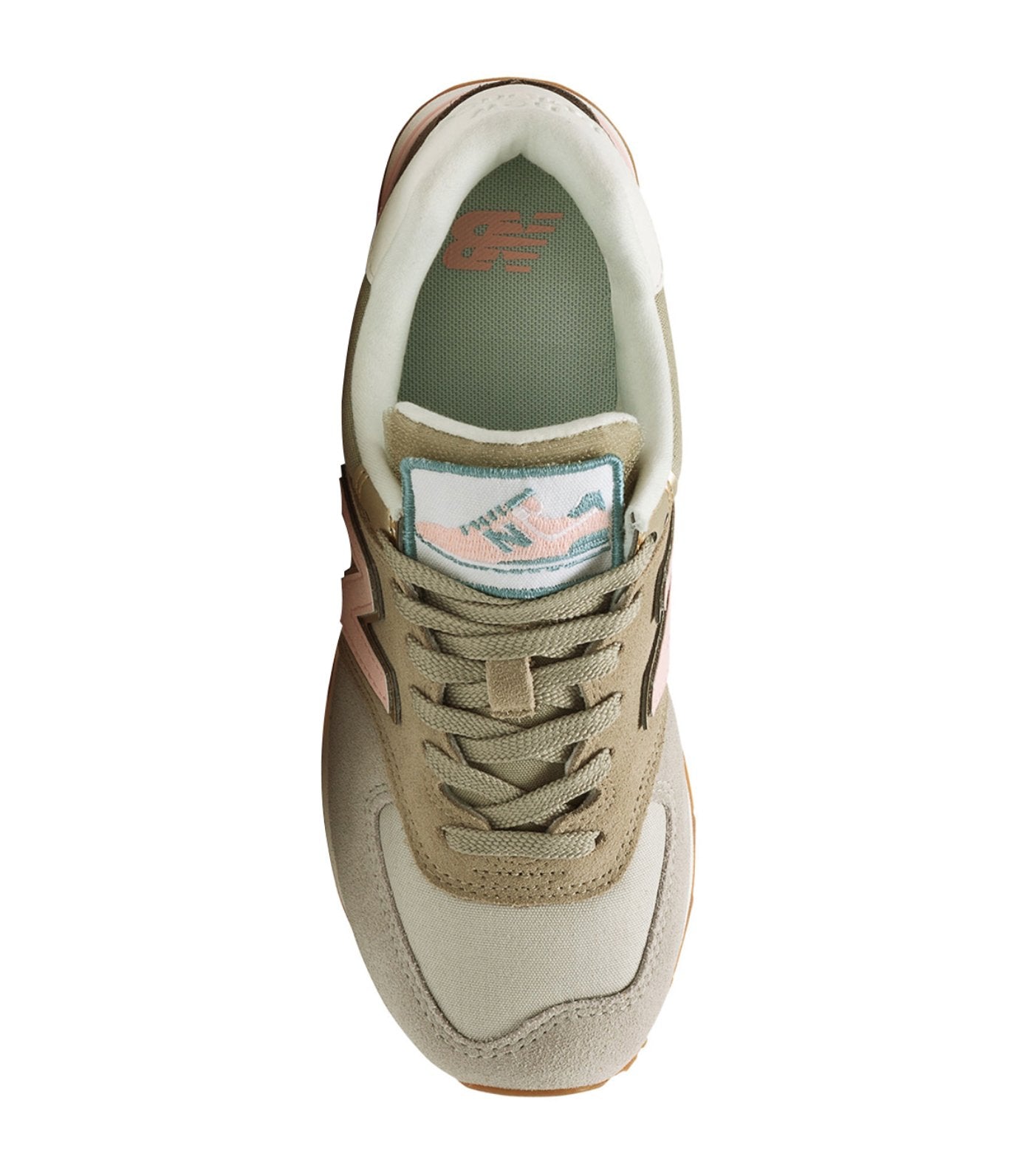 new balance 574 classic patch work pack sneakers light grey