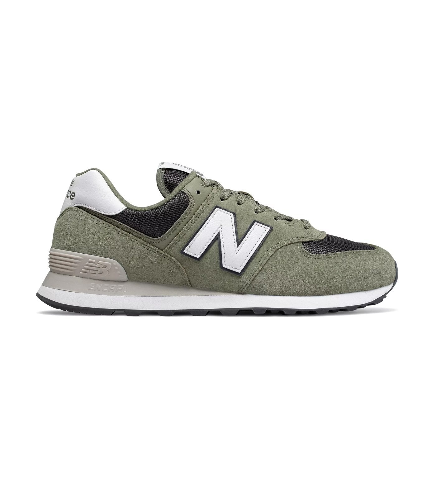 new balance 574 sneakers mineral green with outerspace