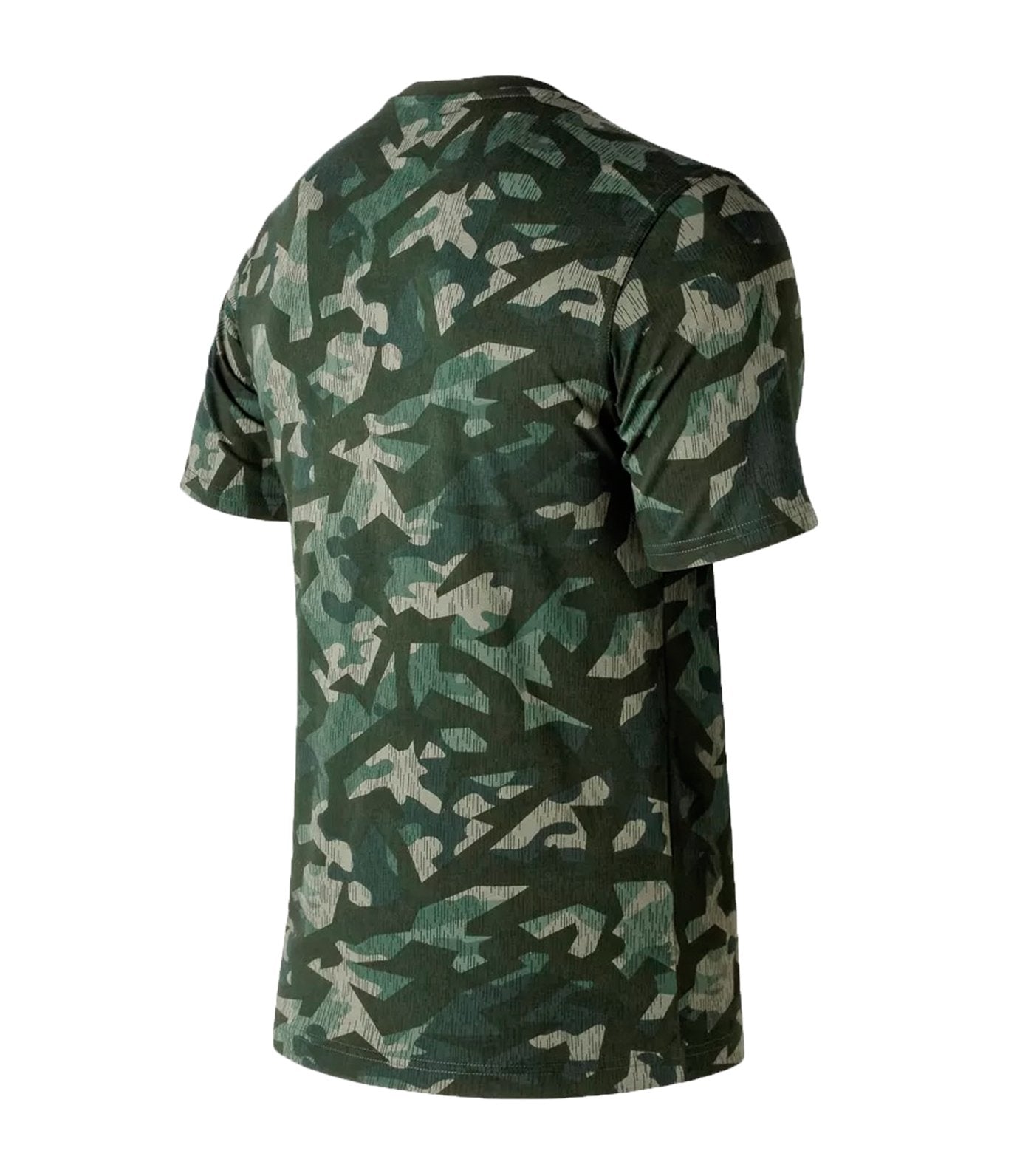 new balance essential stacked logo t-shirt military green