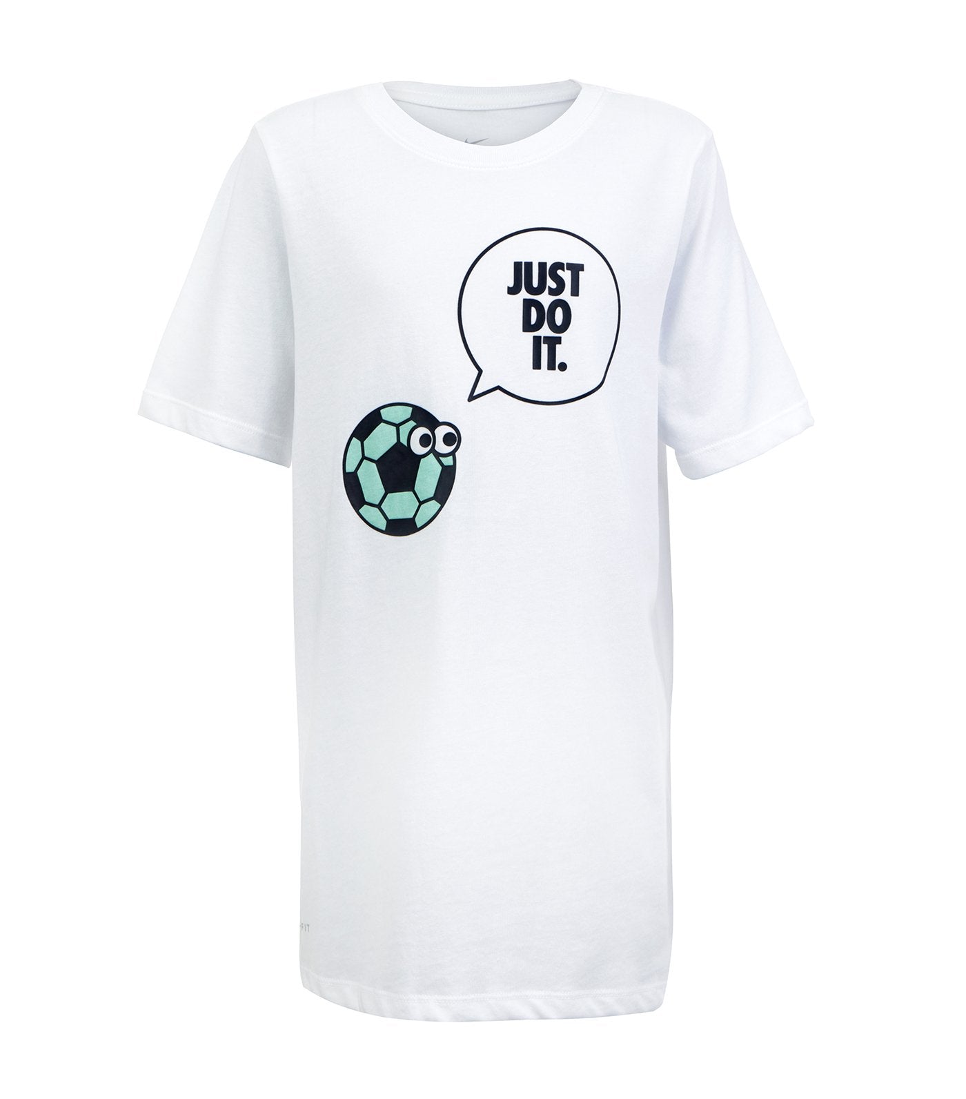 nike white boys nk dry talking soccer tee