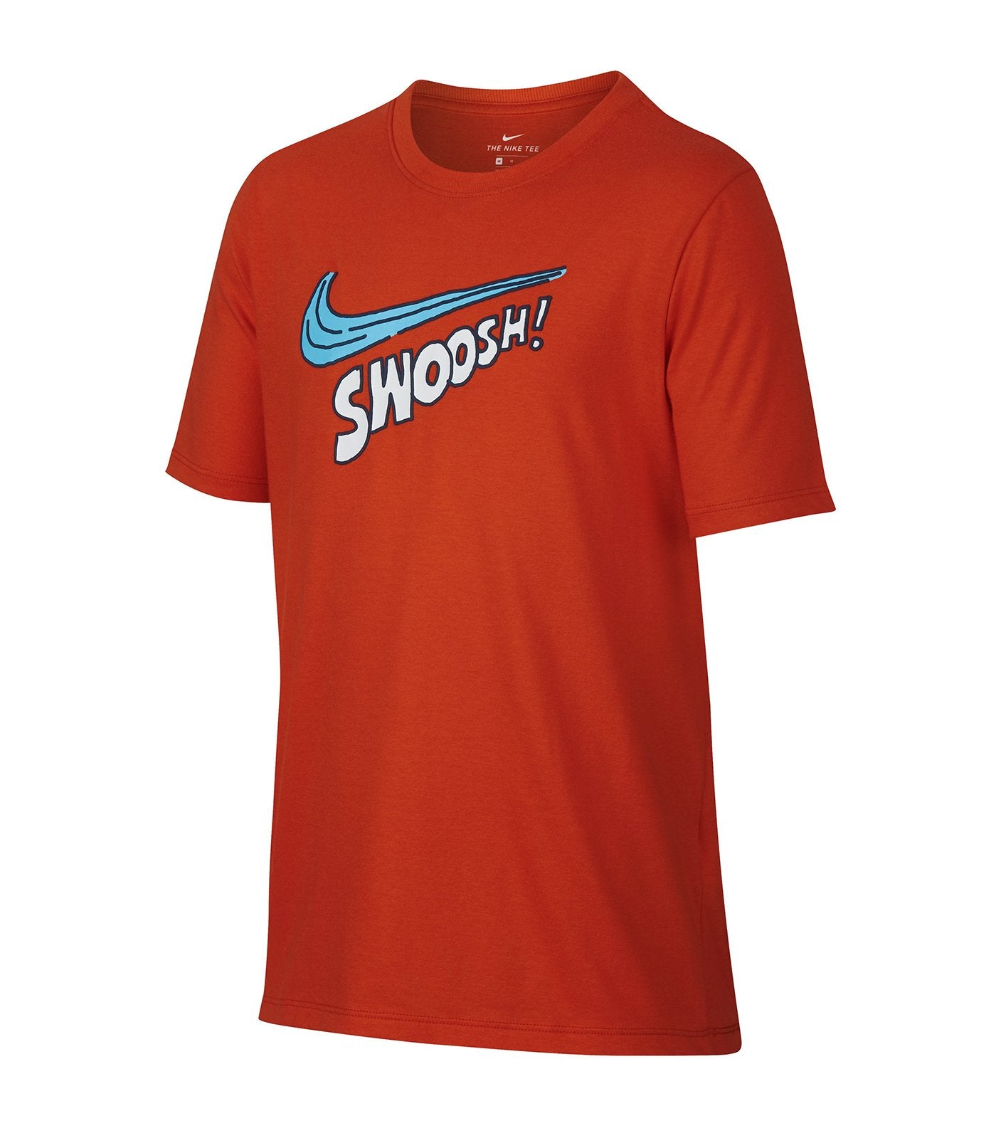 nike orange boys nsw swoosh excel tee
