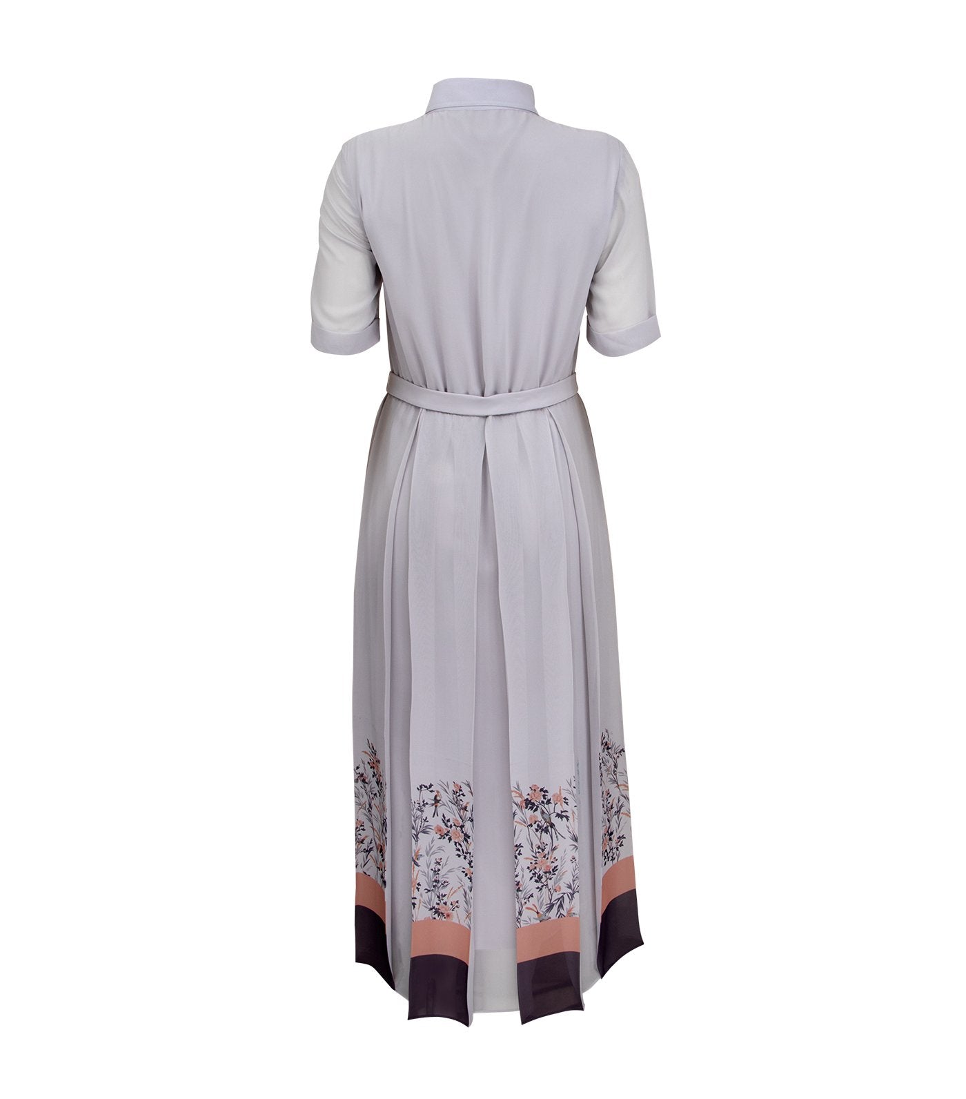 oleg cassini antonia chiffon pleated skirt dress