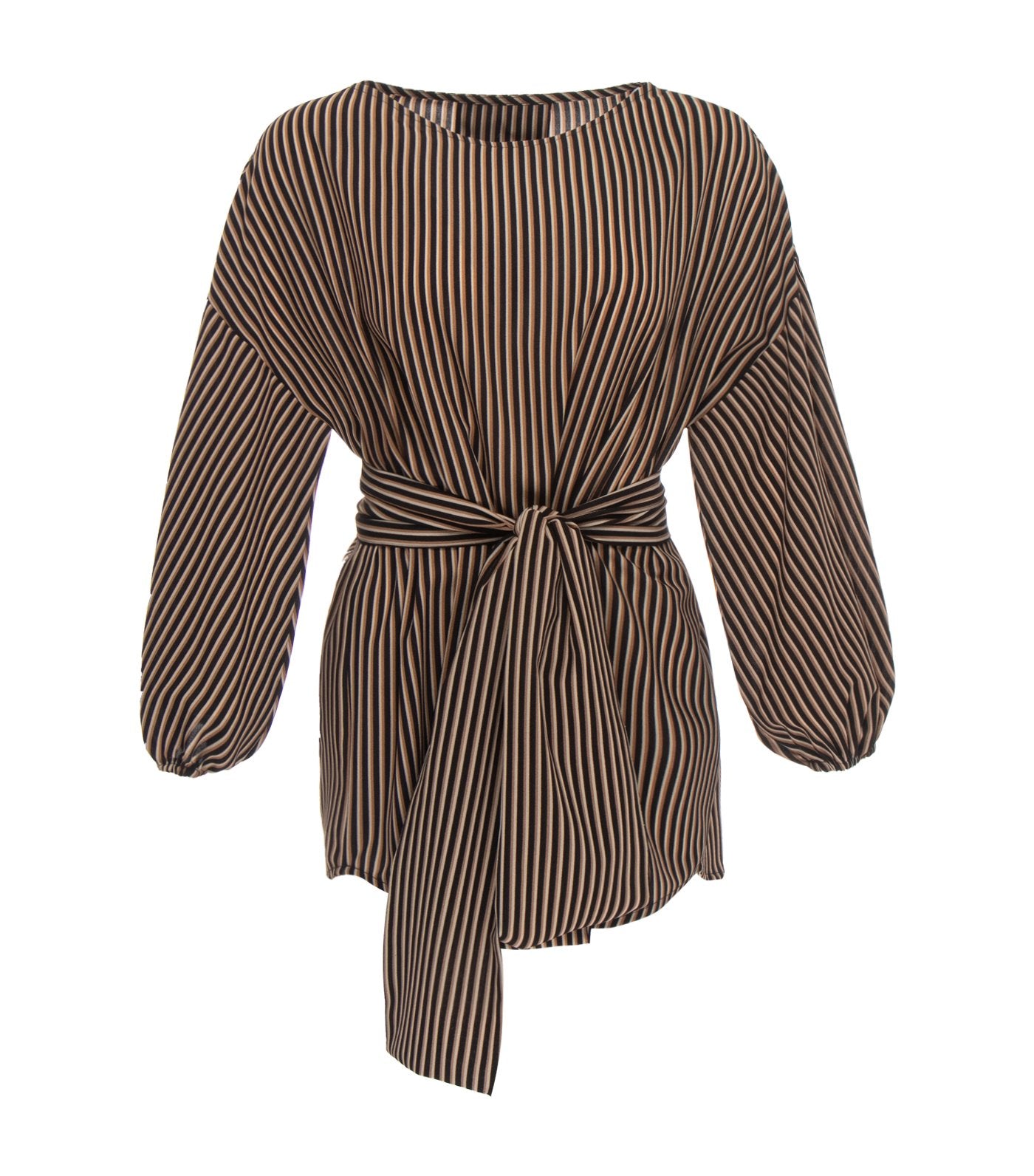 oleg cassini colette crepe blouse brown