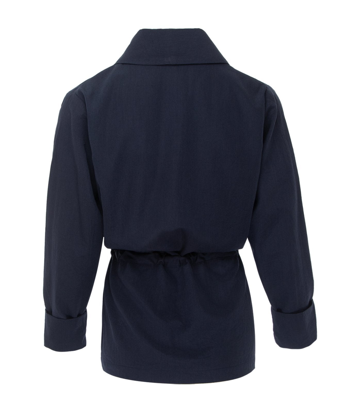 oleg cassini elizabeth wrap-around blazer navy blue