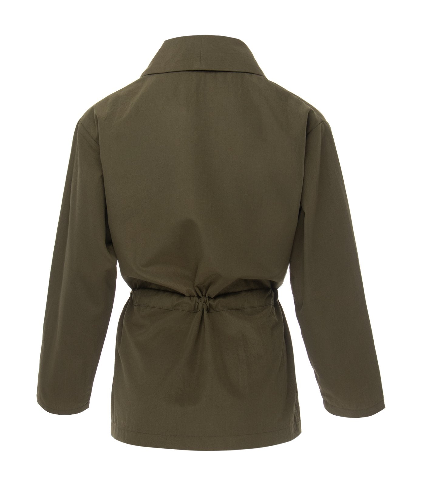 oleg cassini elizabeth wrap-around blazer army green
