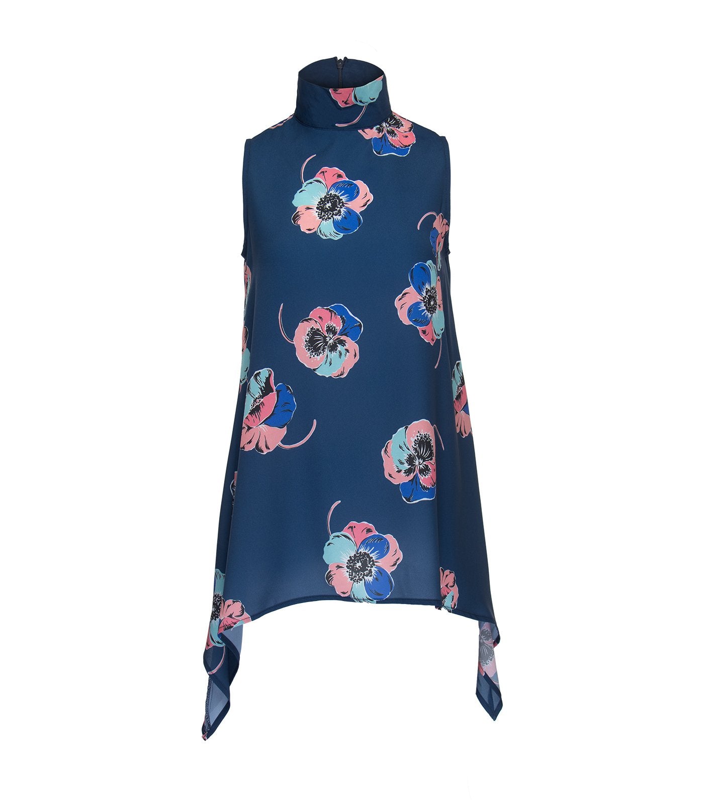 oleg cassini bridget asymmetrical top