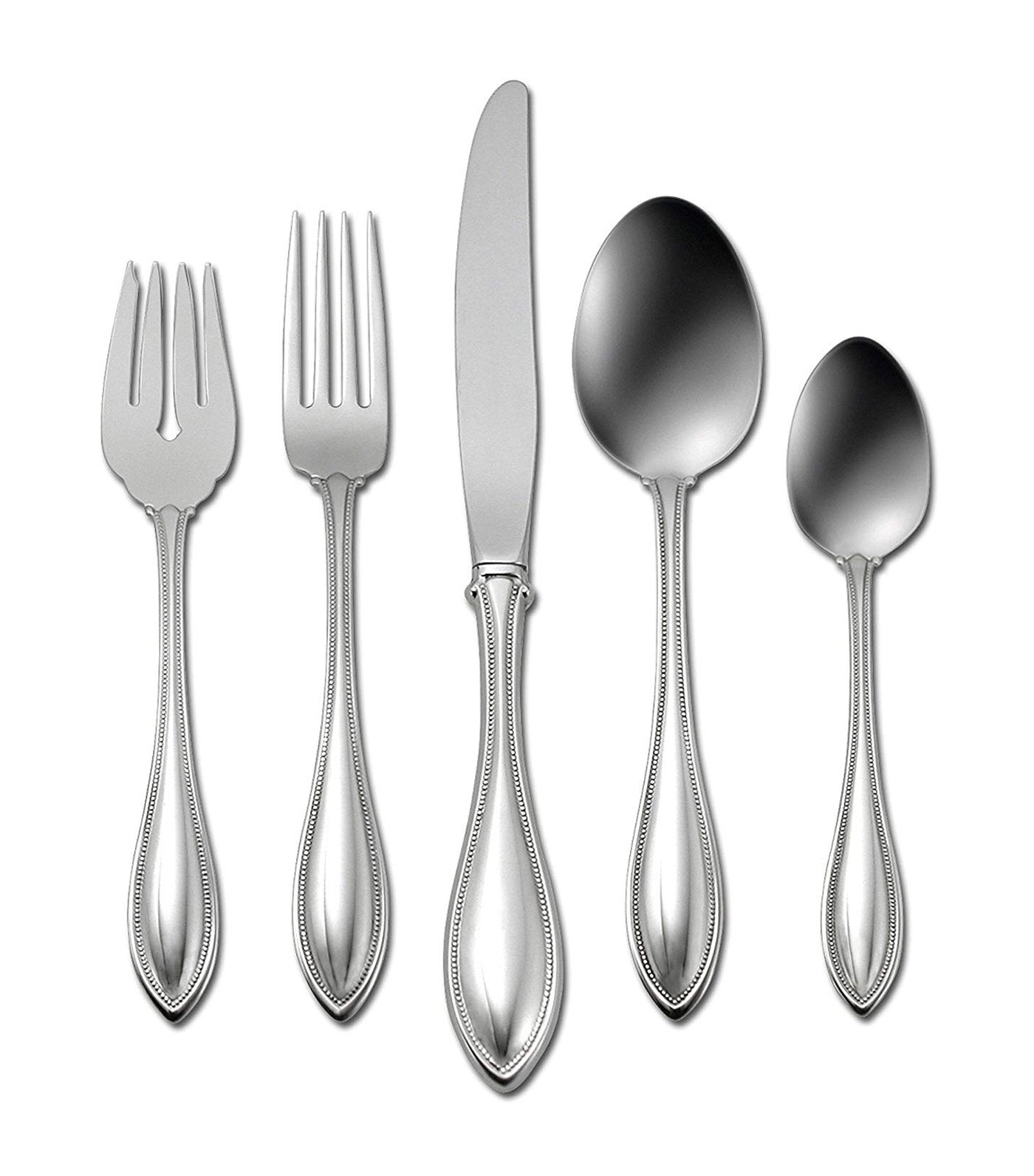 oneida american harmony 45-piece casual flatware set, service for eight