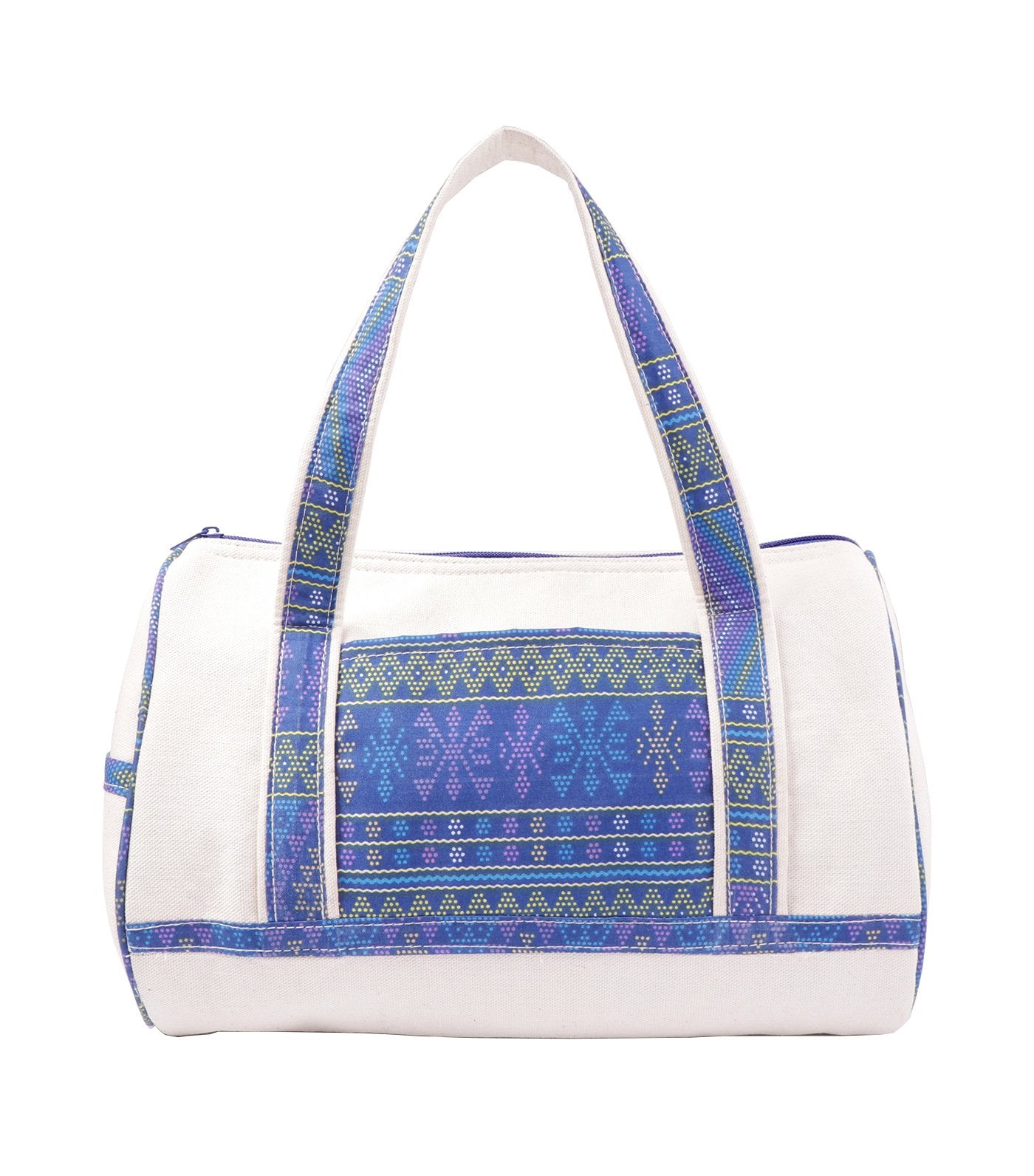 rustan's filipiniana our very own batik detailed canvas weekender bag