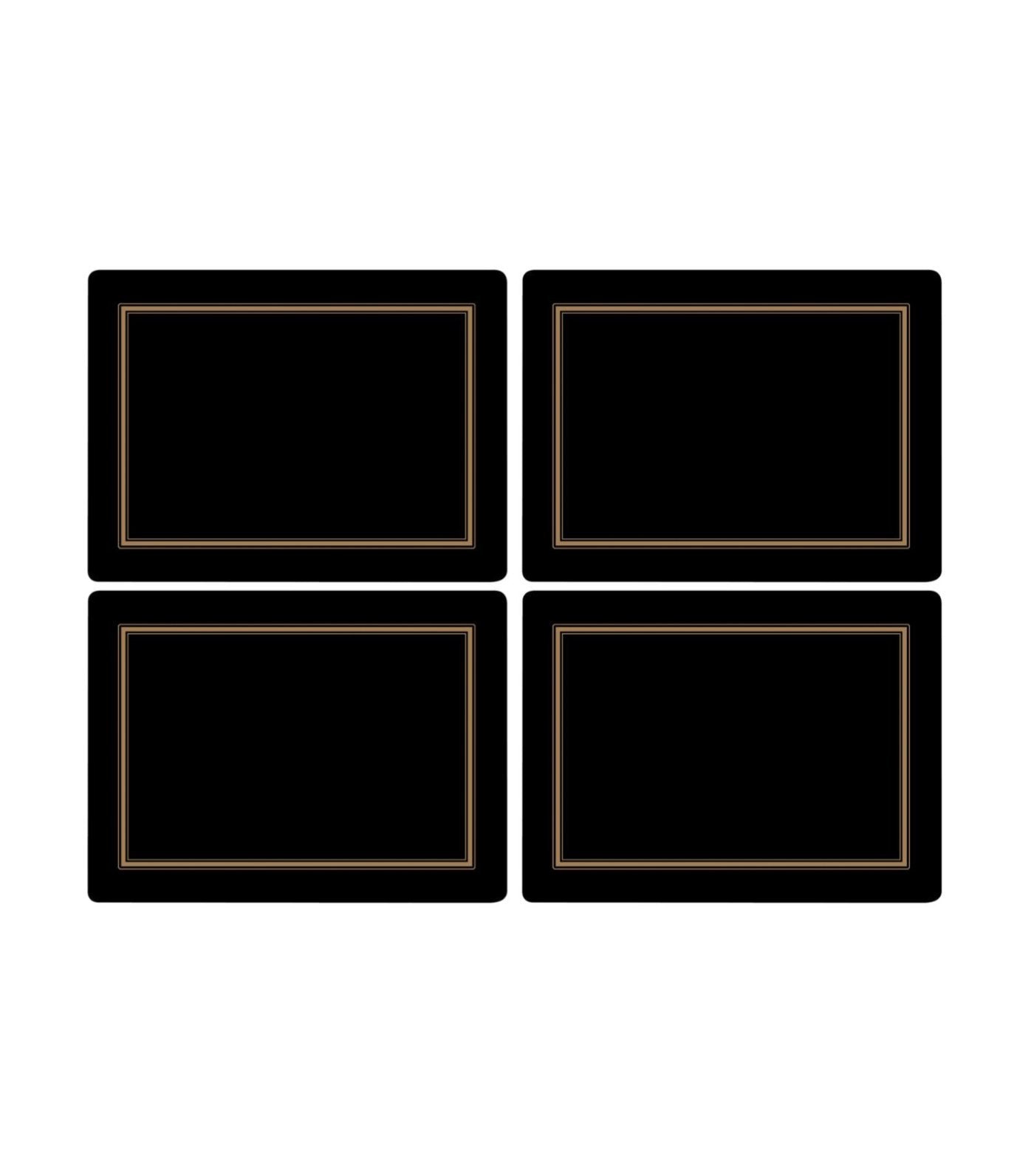 pimpernel classic placemat set of 4 black