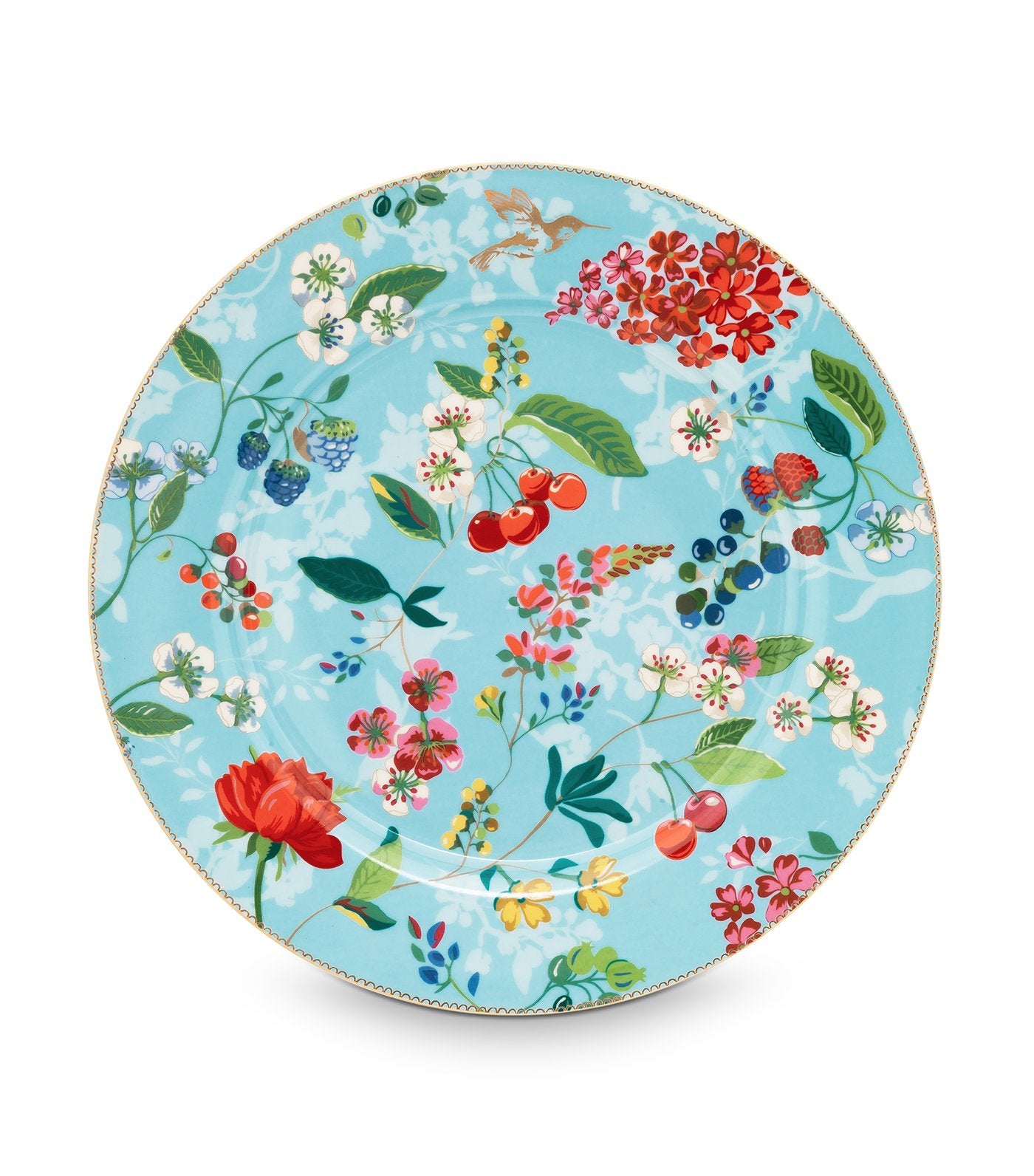 pip studio hummingbirds blue plate-32 cm