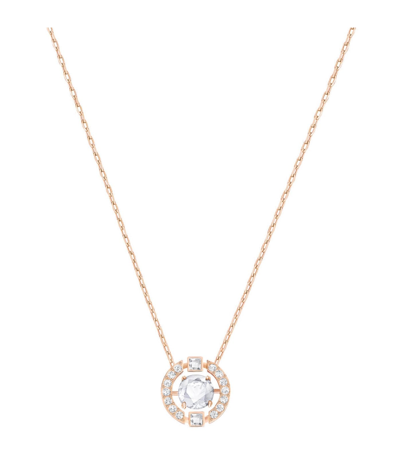 swarovski sparkling dance round necklace