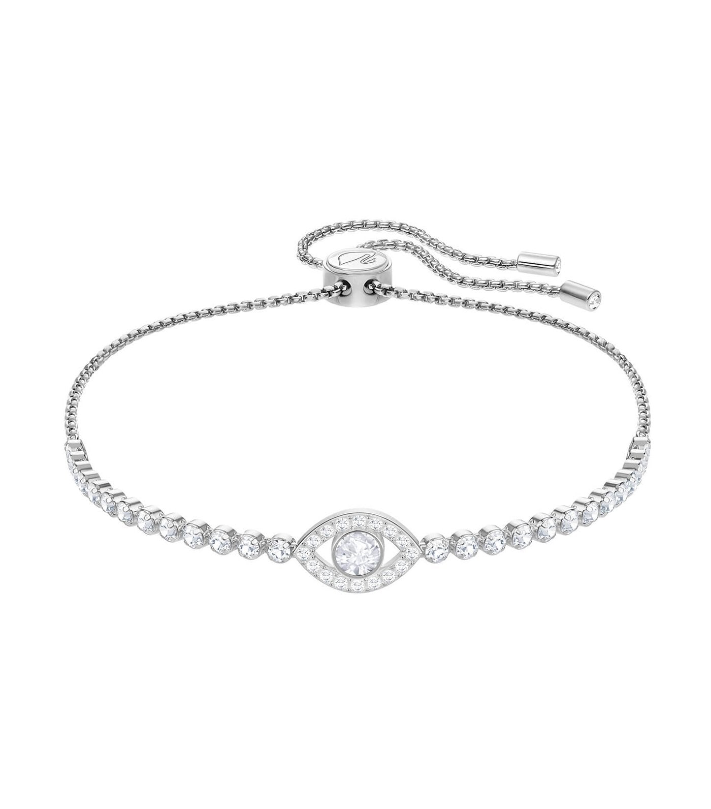 swarovski subtle evil eye bracelet