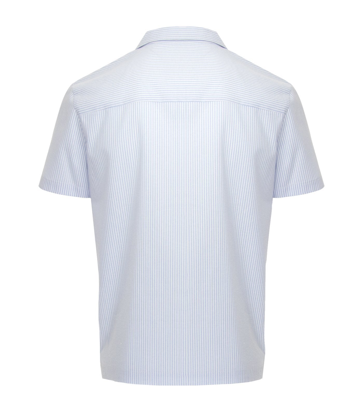 u my philippines cagayan vertical striped short-sleeved dress shirt light blue