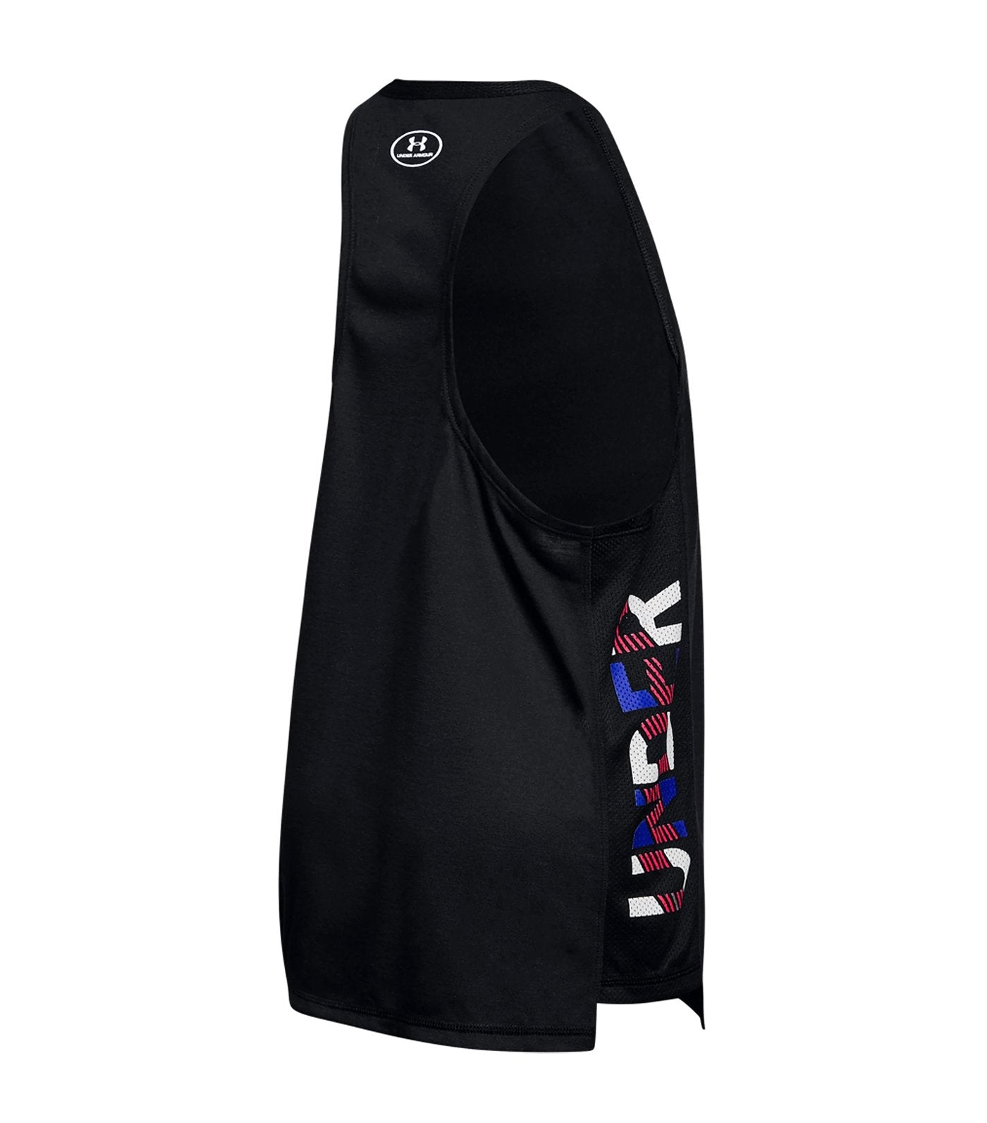 under armour black girls threadborne tank