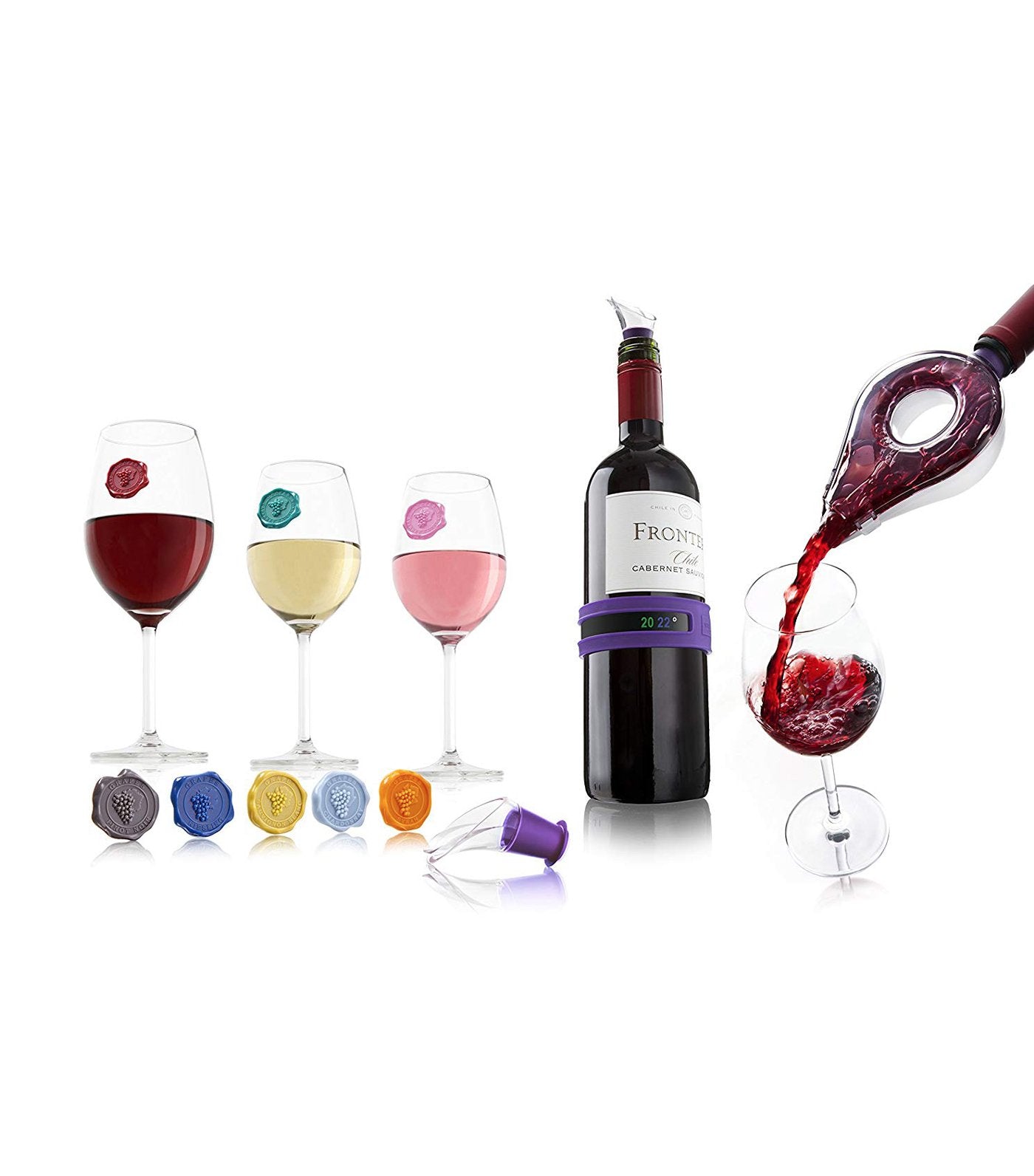 vacu vin wine tasting gift set