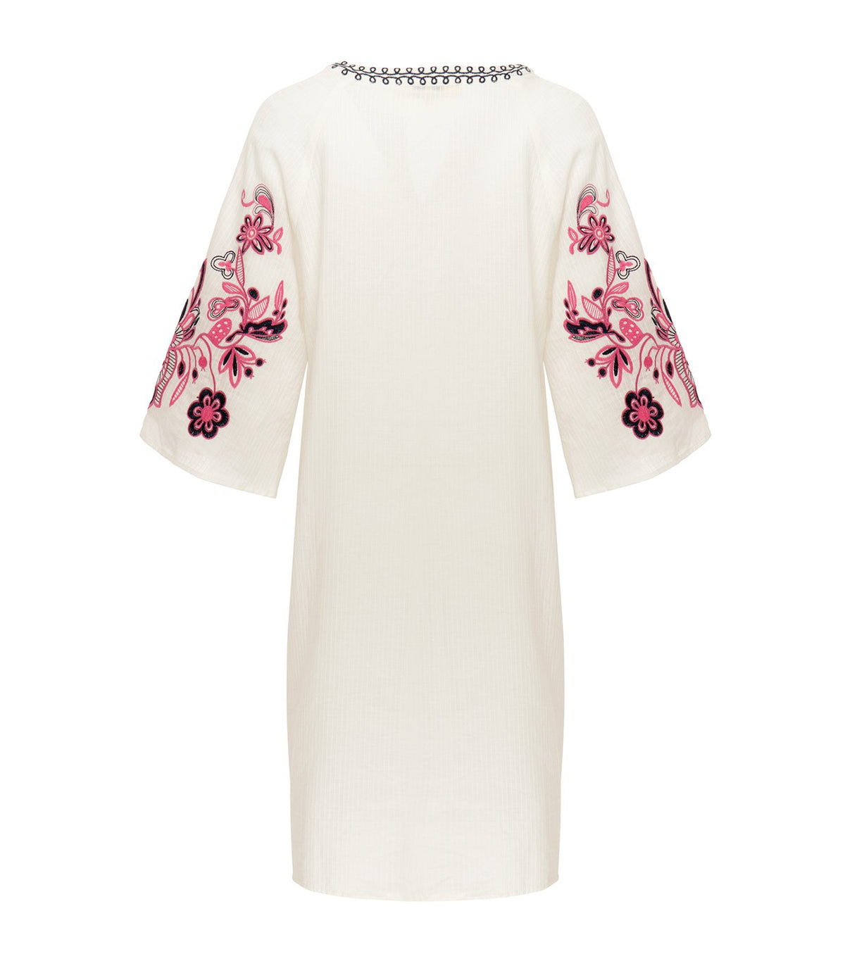 lotus resortwear kit embroidered tunic white