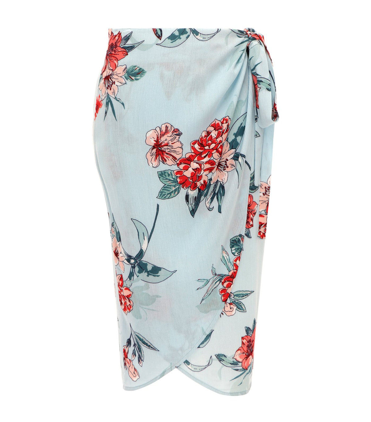 lotus resortwear teresa floral wrap skirt