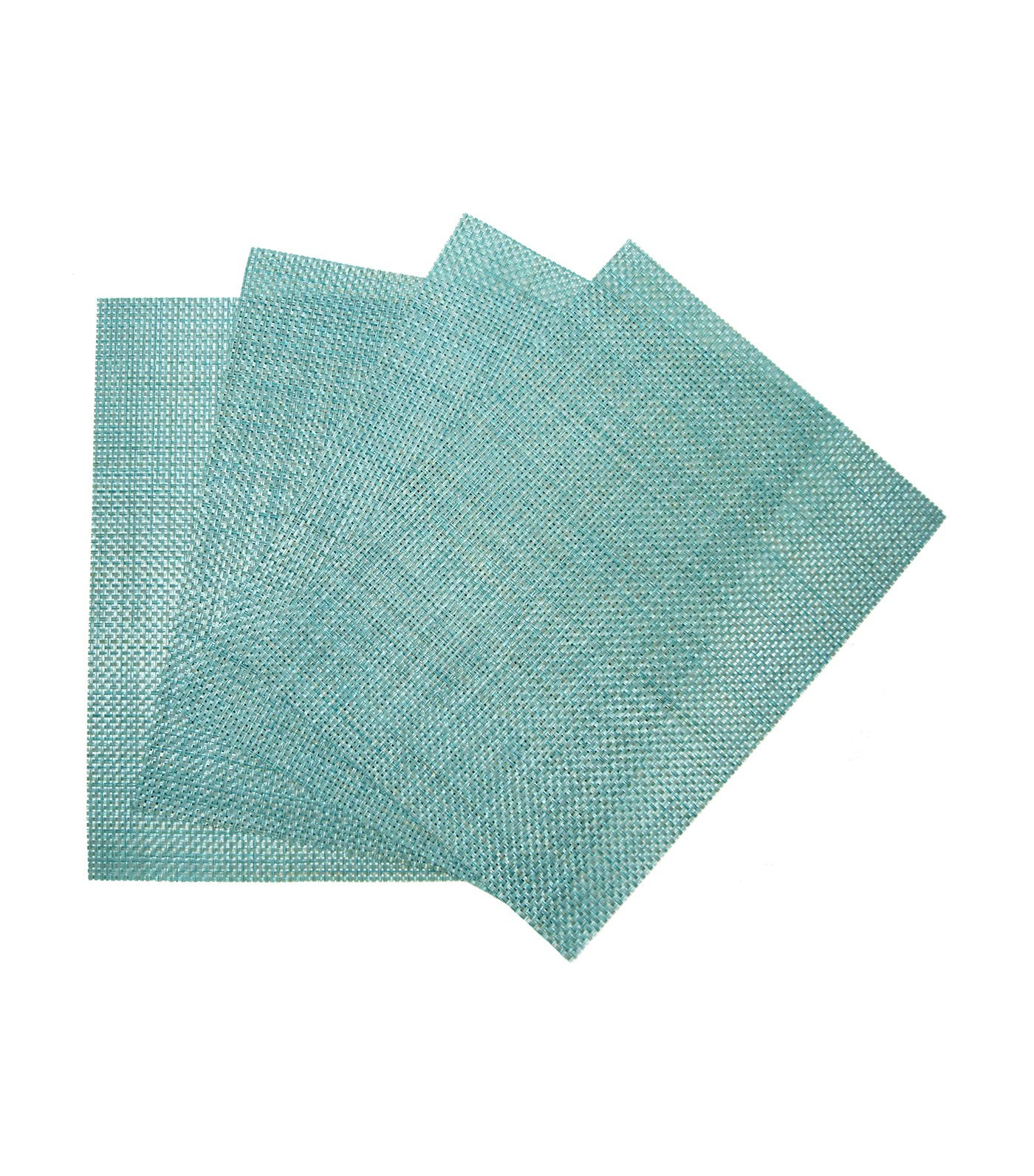 benson mills ocean mist longport woven vinyl place mat set of 4 (13"x18")