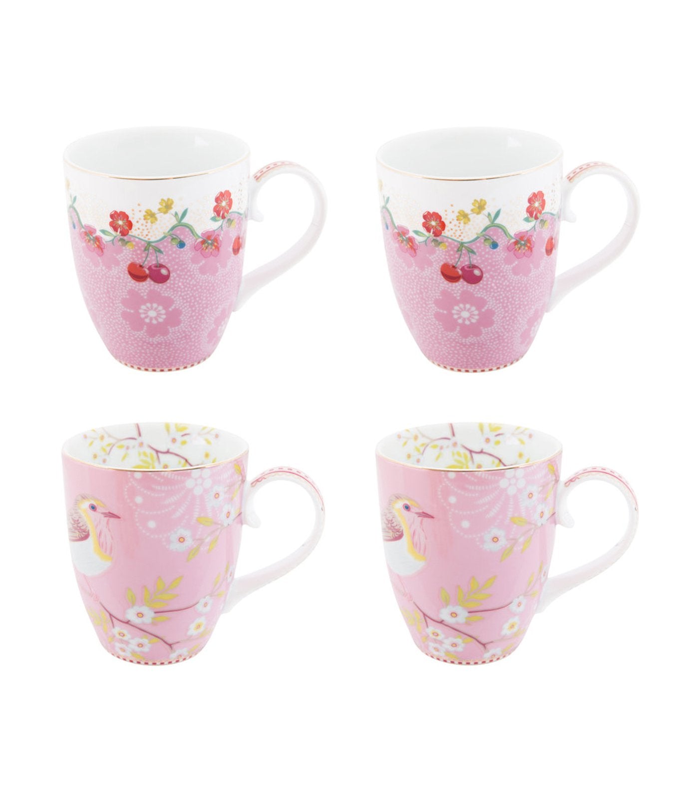 pip studio pink small mugs set of 4