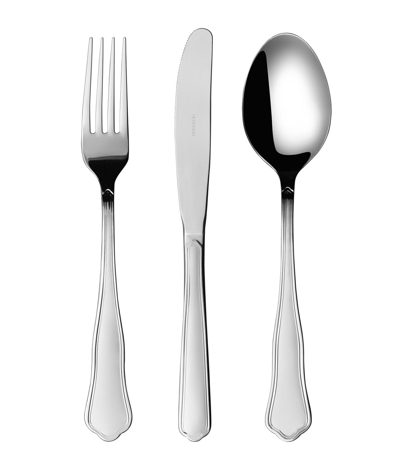 herdmar isis 24-piece flatware set with wood canteen