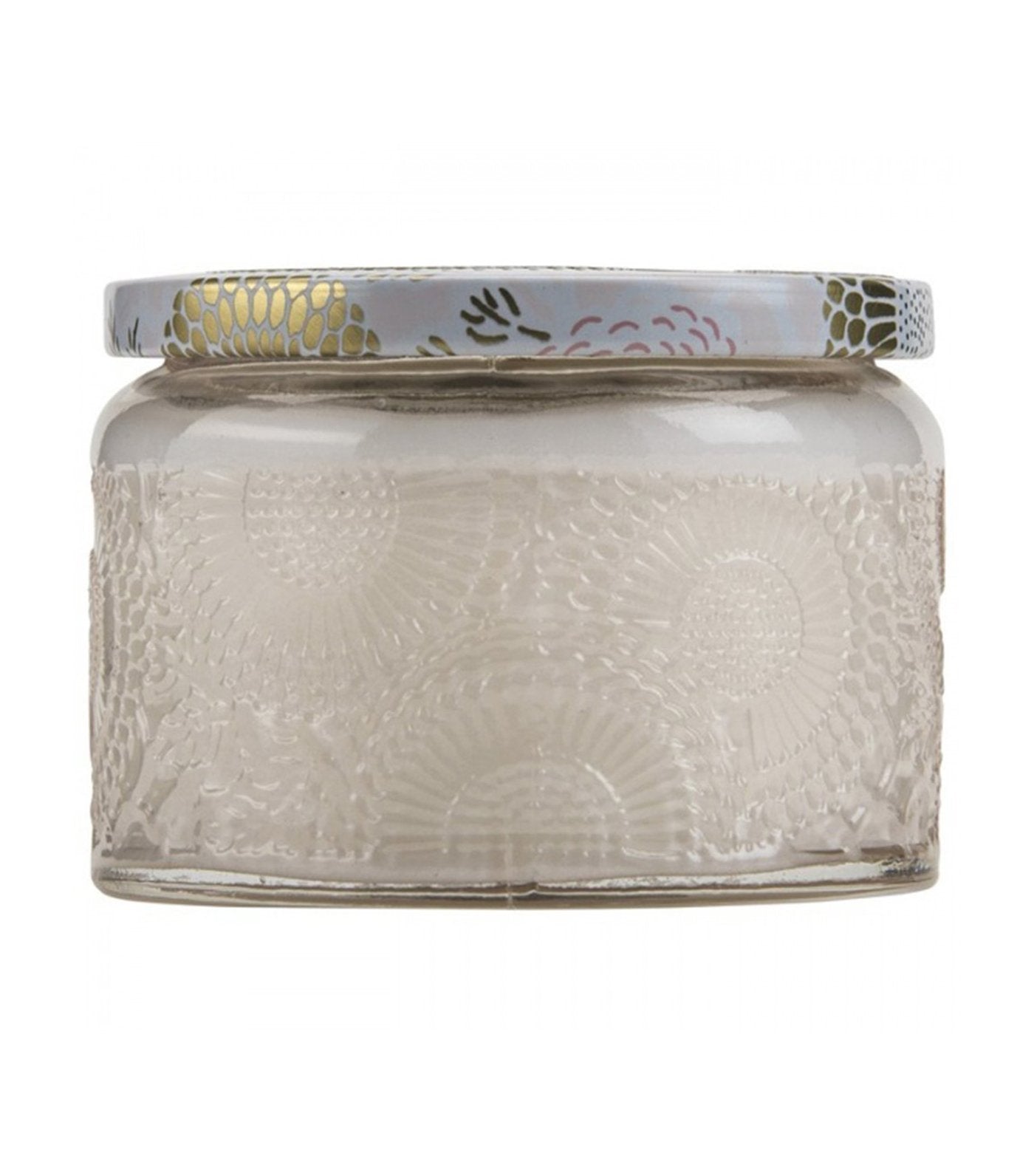 voluspa panjore lychee petite candle in colored jar with lid