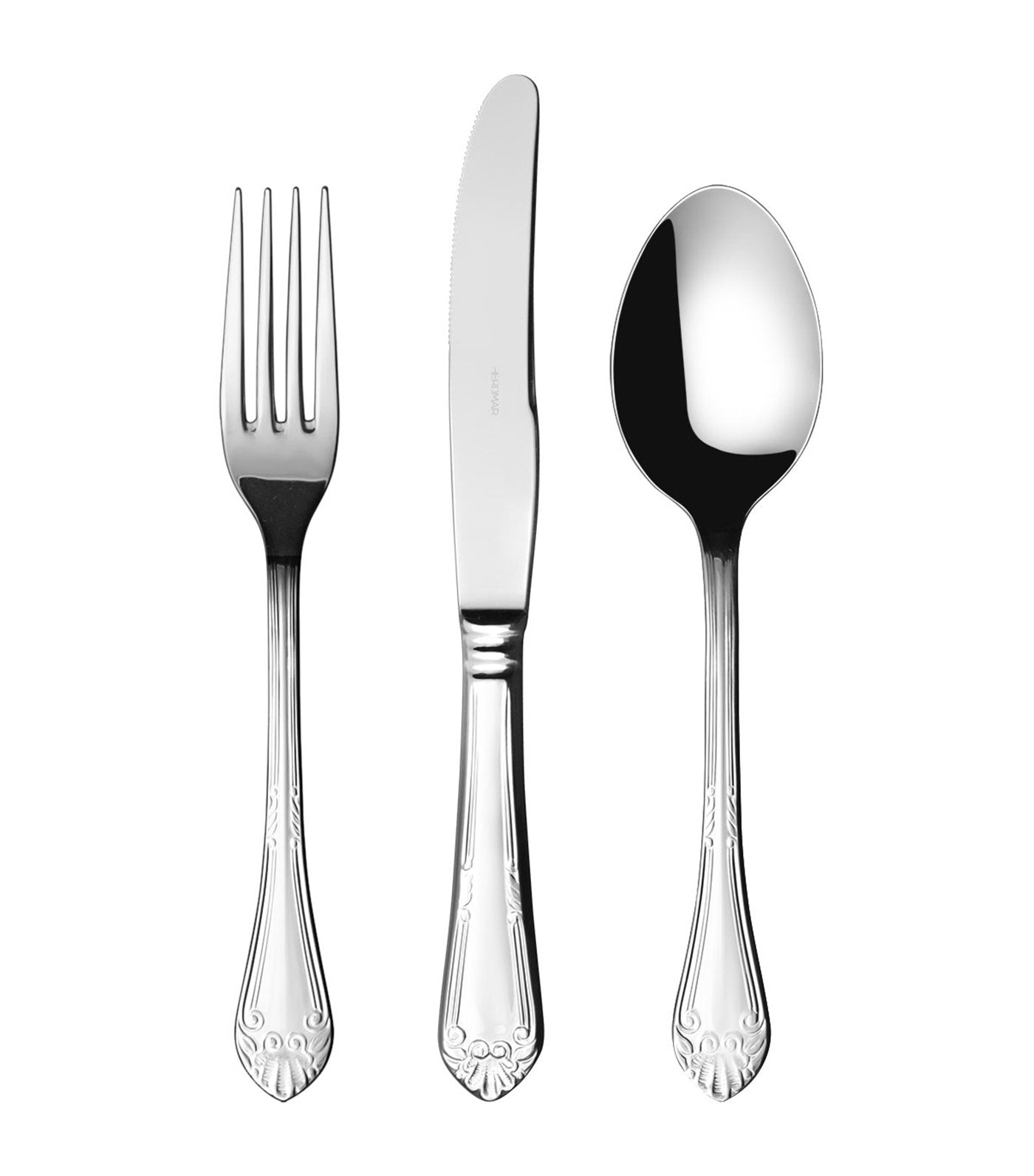 herdmar barroco 24-piece flatware set with wood canteen