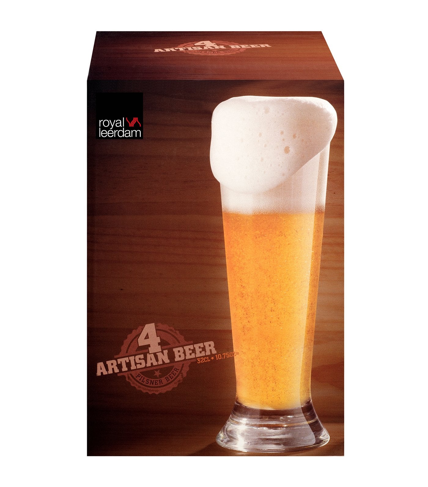 Four-Piece Artisan Pilsner Set 12.5 ounces
