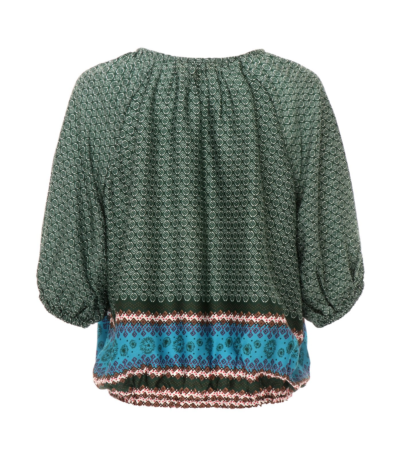 lotus resortwear amalfi blouse green