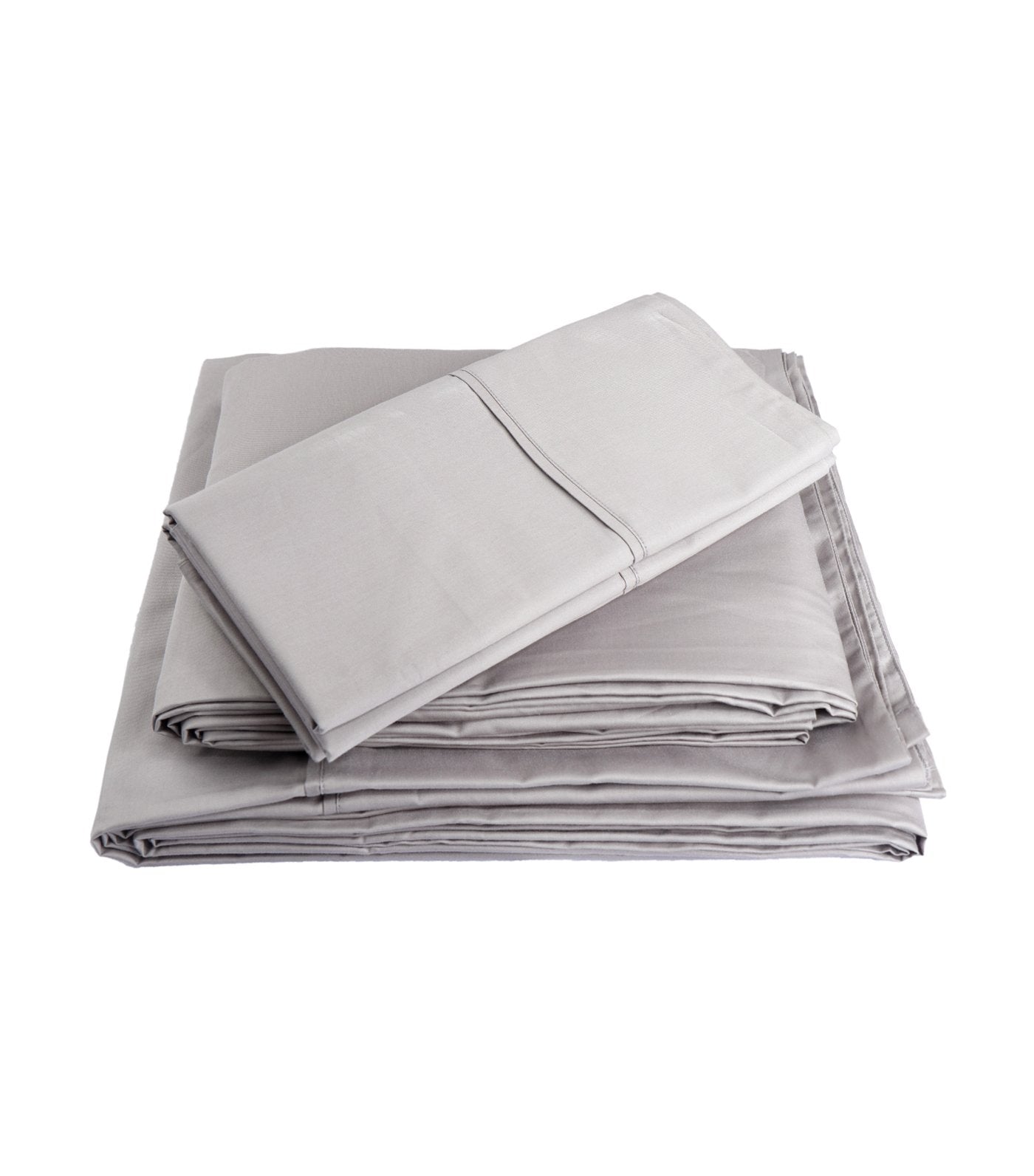 rustan's home ash gray sheet set queen with 300 thread count