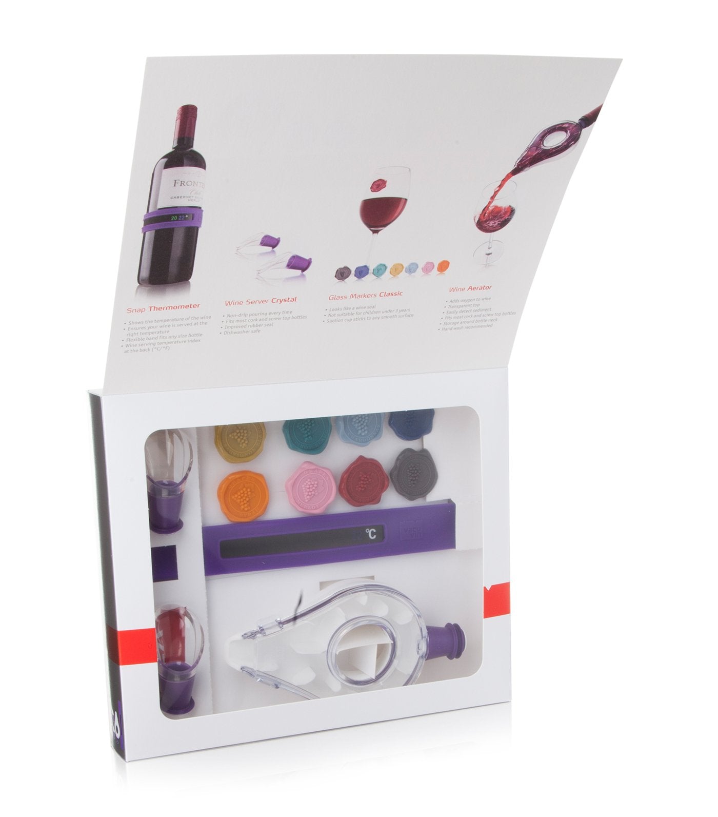 vacu vin wine tasting gift set