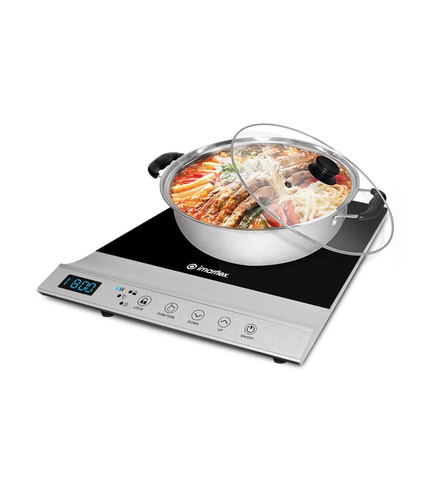 imarflex induction cooker with free stainless steel pot