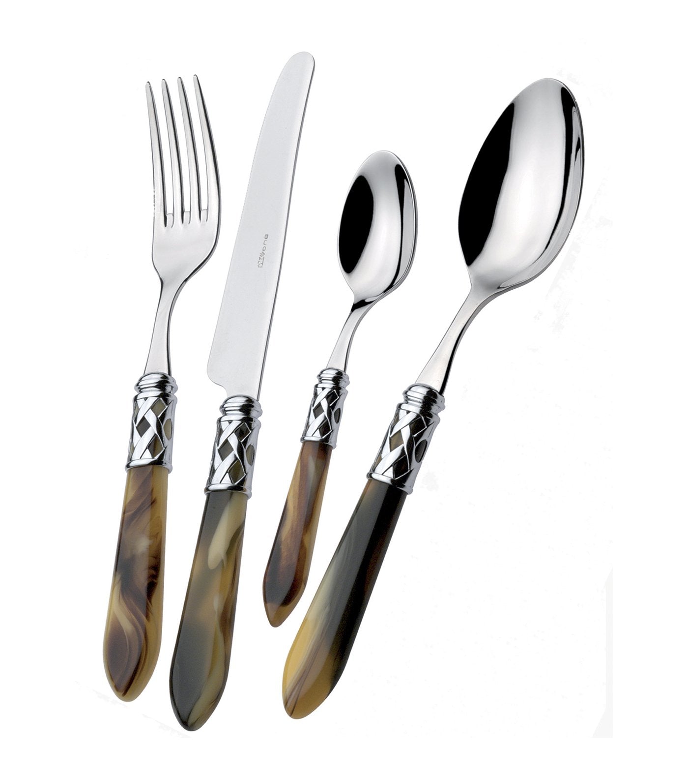 bugatti aladdin (chromed metal ring) flatware set