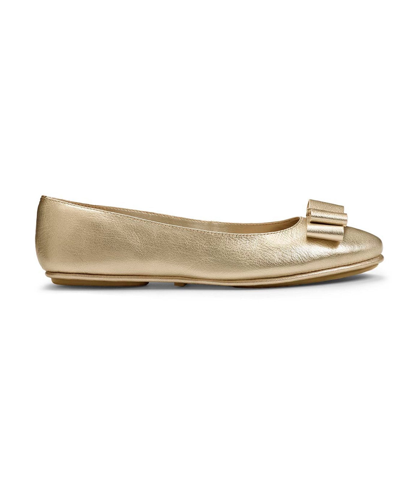 aerosoles conversation ballet flats gold
