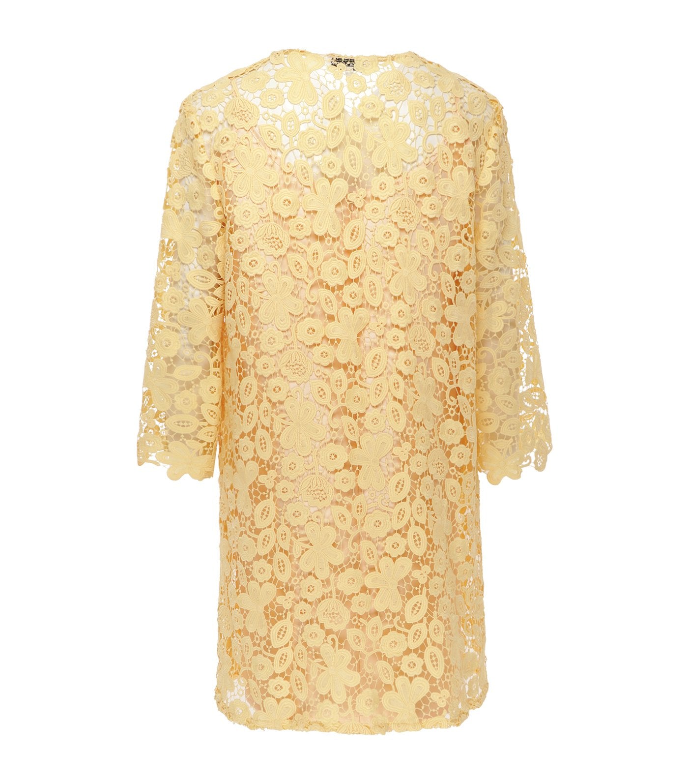criselda divine floral lace robe set yellow