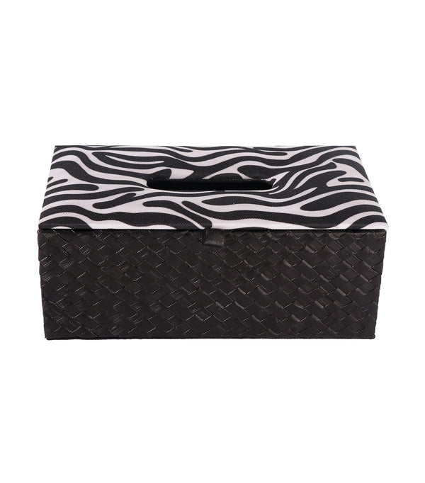 Rustan's Filipiniana Our Very Own Black Banig Zebra Tissue Box