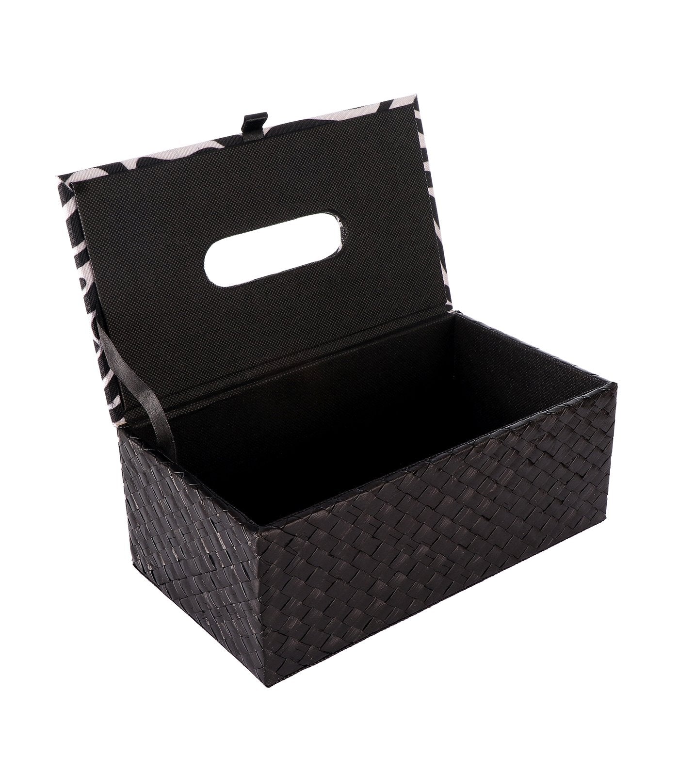 Rustan's Filipiniana Our Very Own Black Banig Zebra Tissue Box