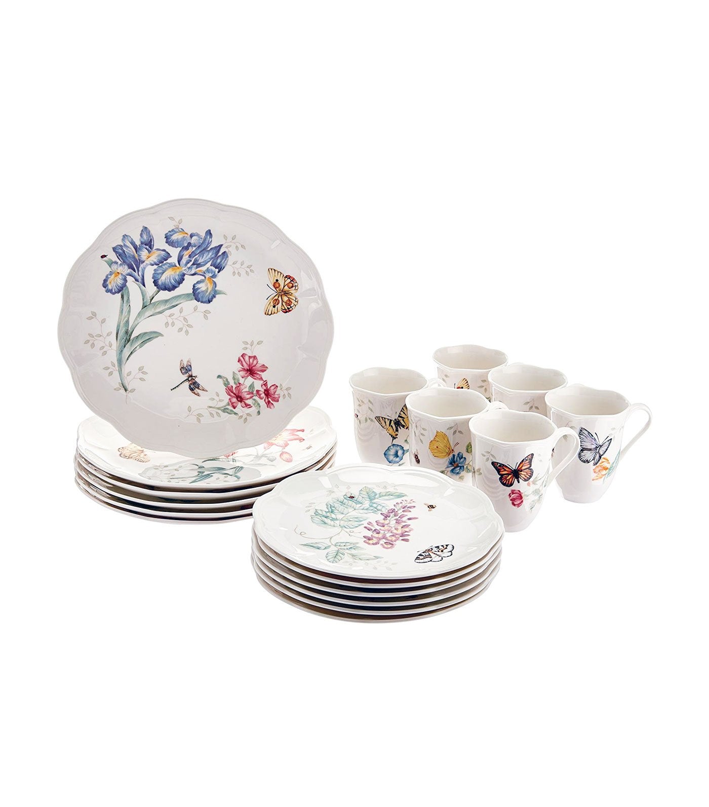 lenox butterfly meadow 18-piece place setting