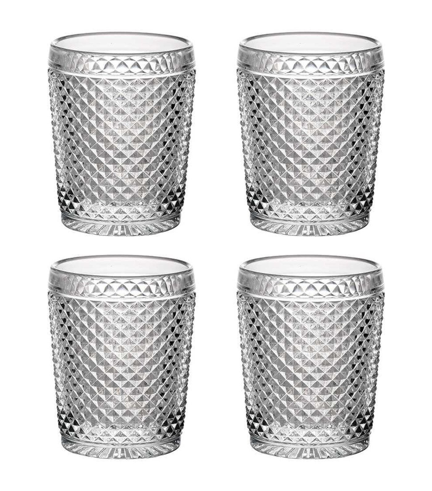 vista alegre bicos incolor set with 4 old-fashioned glasses