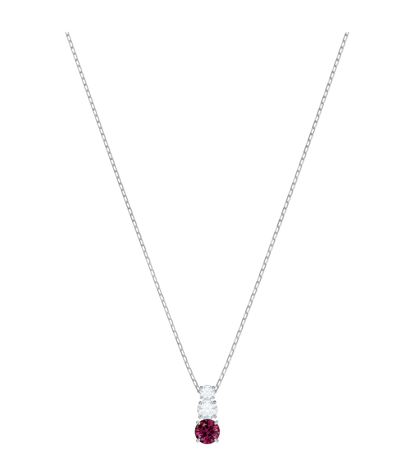 swarovski attract trilogy round red pendant