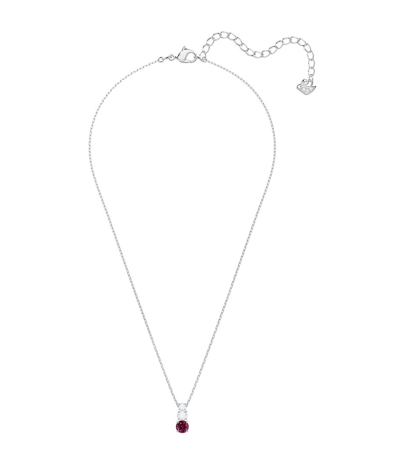 swarovski attract trilogy round red pendant