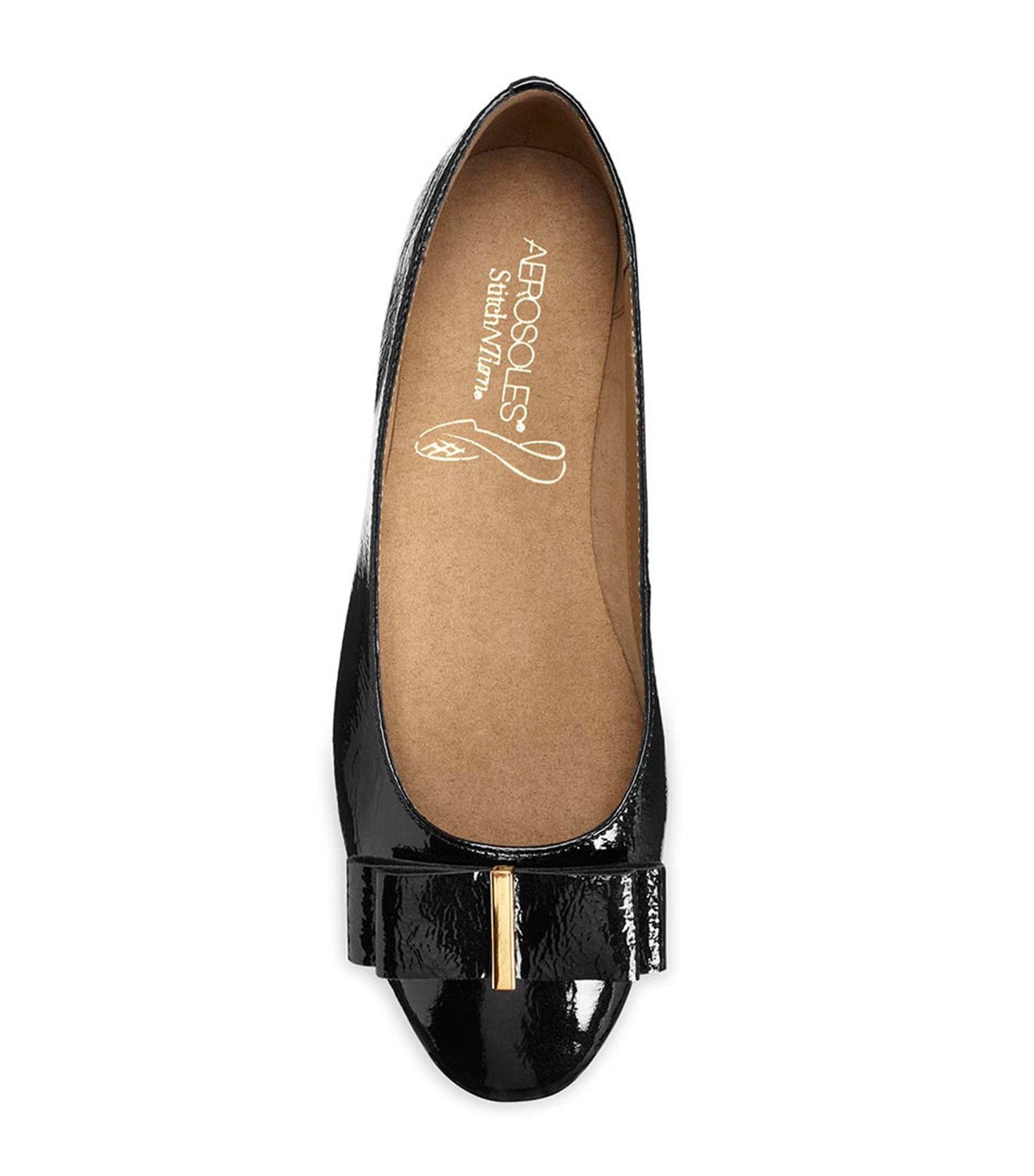 aerosoles conversation ballet flats black