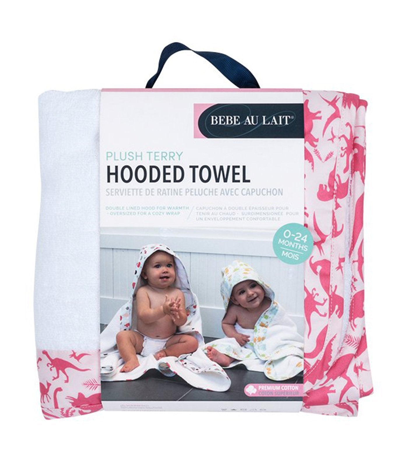 bebe au lait hooded towel girl dinorama