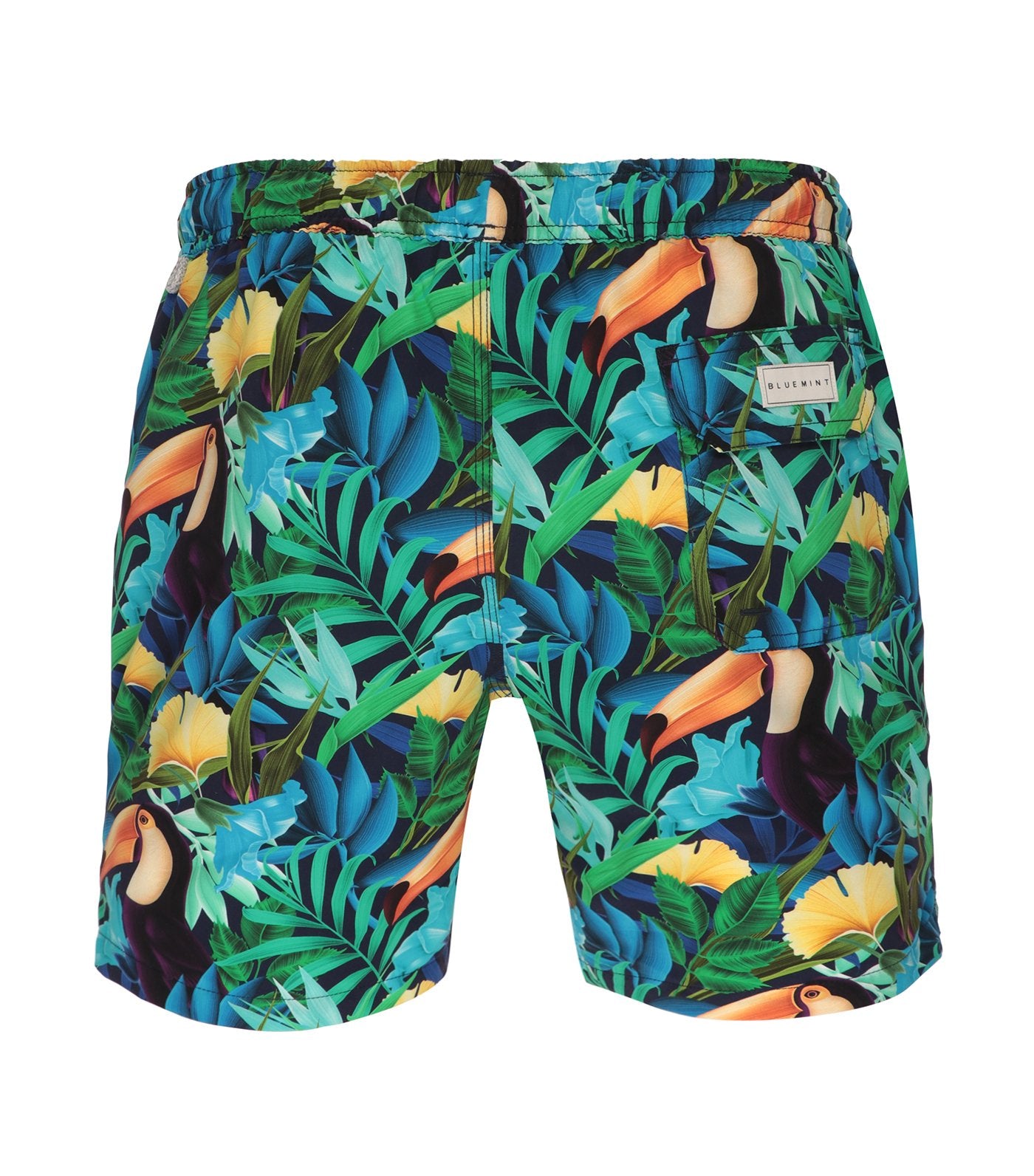 bluemint arthus swim shorts birds of paradise print