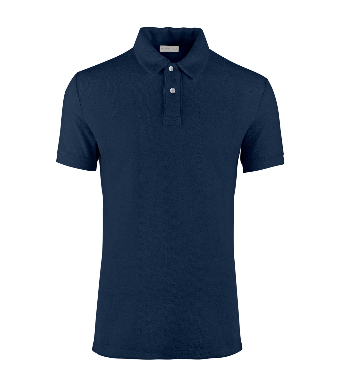 bluemint dark navy yam terry polo shirt