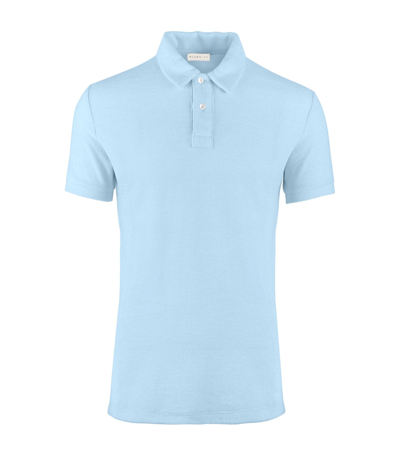 bluemint sky blue yam terry polo