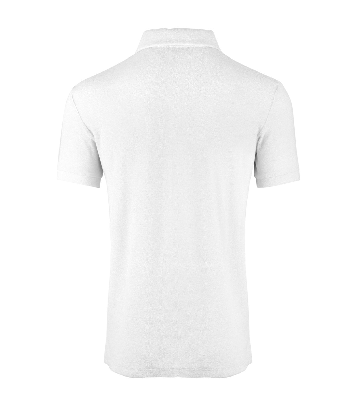 bluemint white yam terry polo shirt