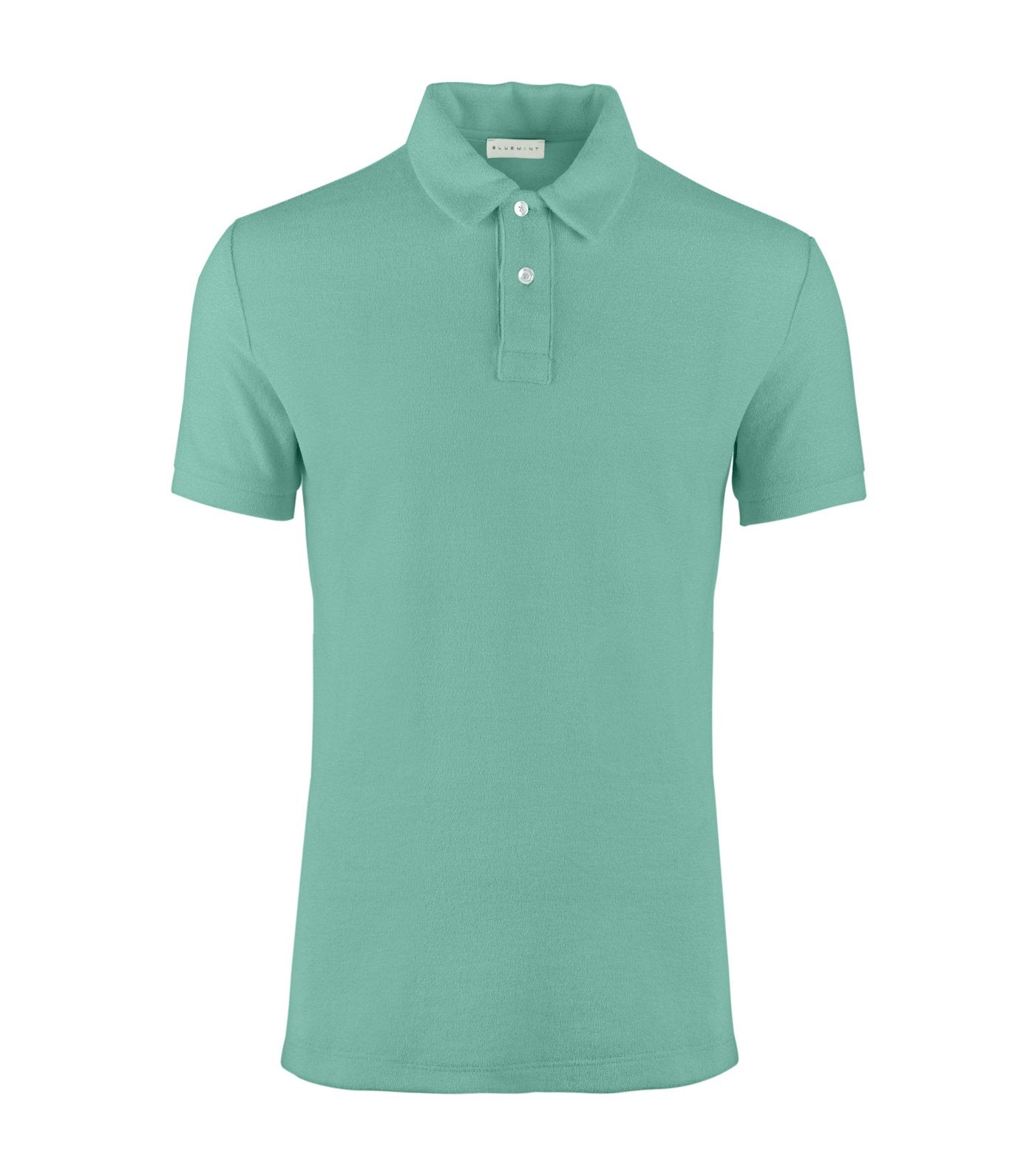 bluemint nile green yam terry polo shirt