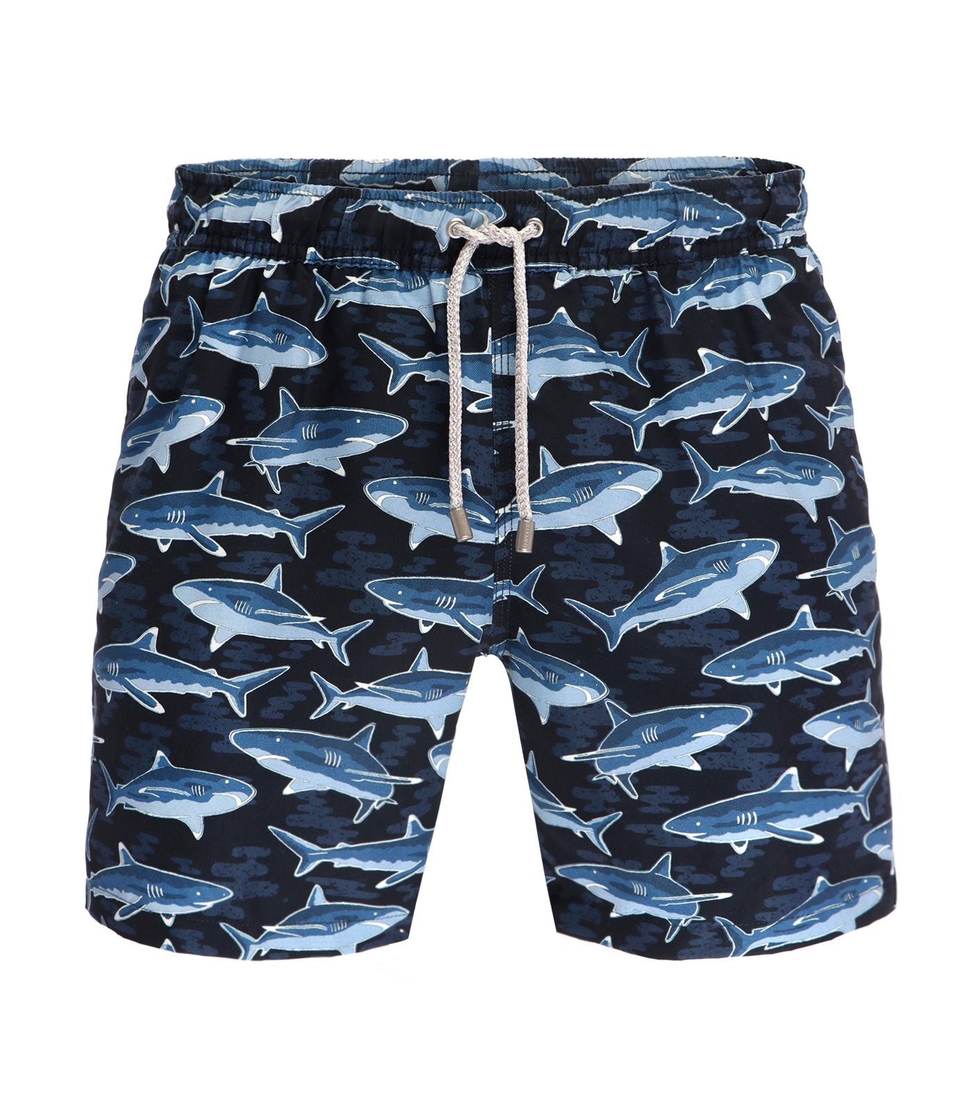 bluemint arthus swim shorts navy shark print