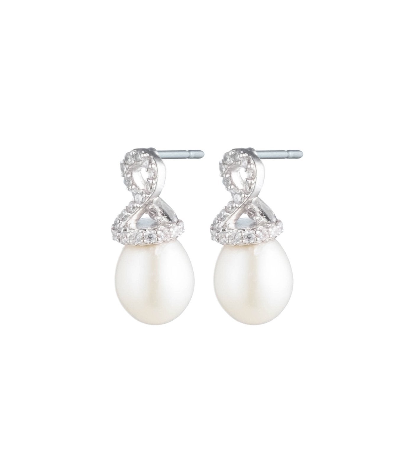 Freshwater Pearl Helix Cap Stud Earring